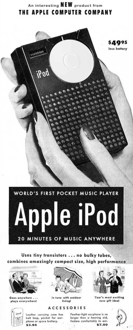 Très vieille publicité pour iPod