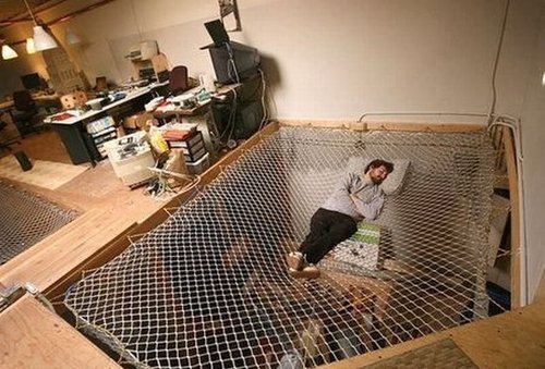 Un lit trampoline