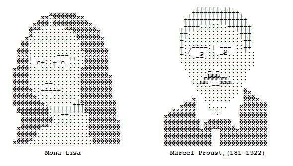 Des portraits en ASCII