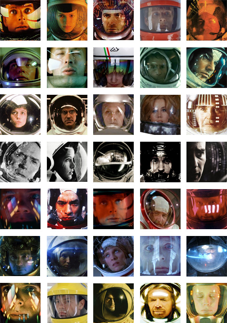 35 visières d’astronautes dans des films