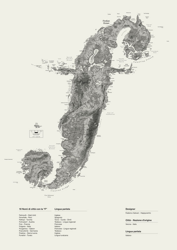 Une île typographique