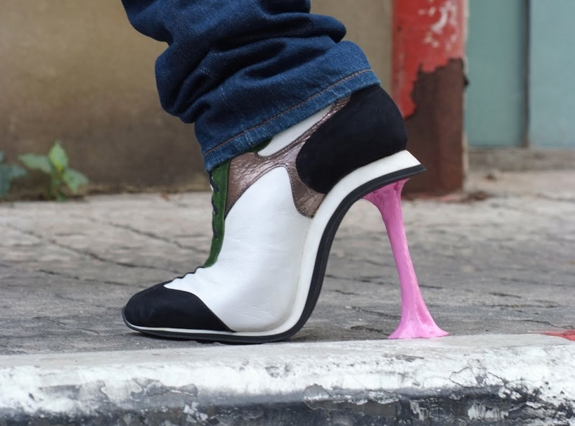 Chaussure chewing gum