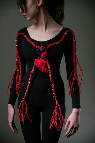 Coeur et artères en tricot