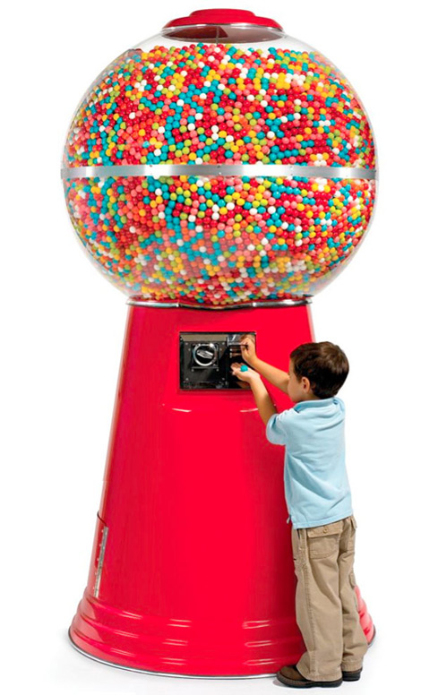 Distributeur de bonbons géant