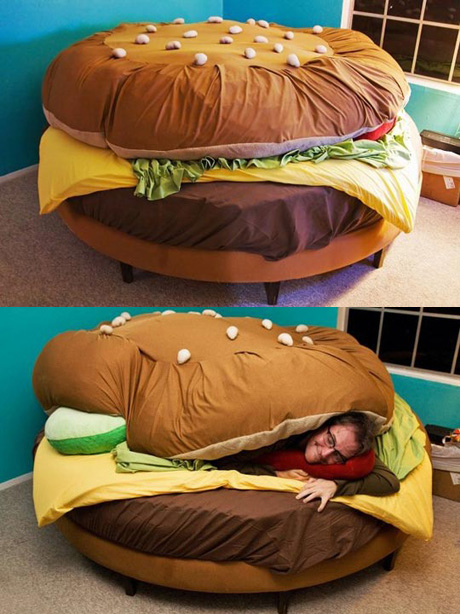 Un lit hamburger