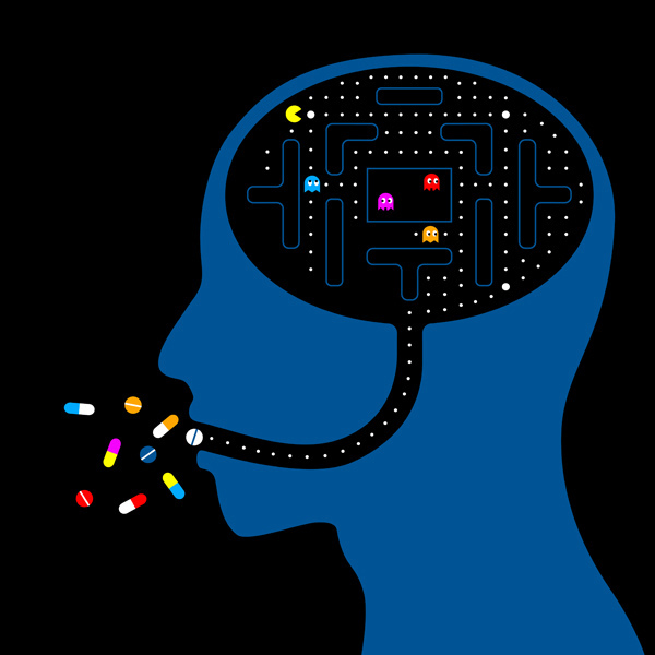 Pac Man, médicaments et cerveau