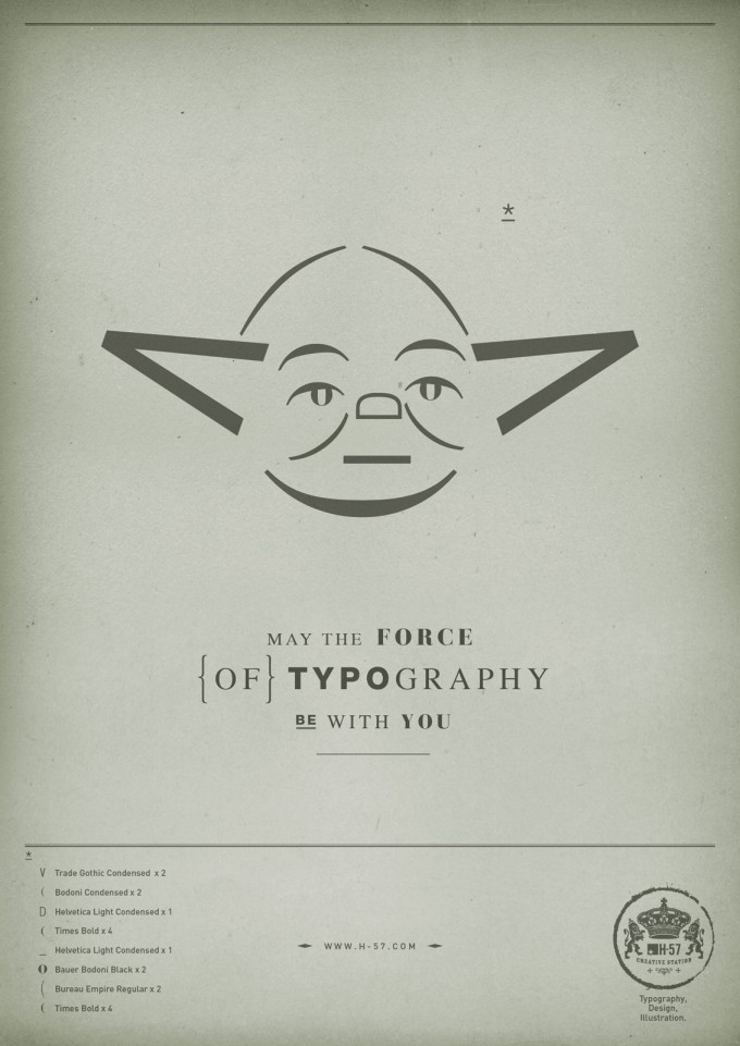 Star Wars Typographique