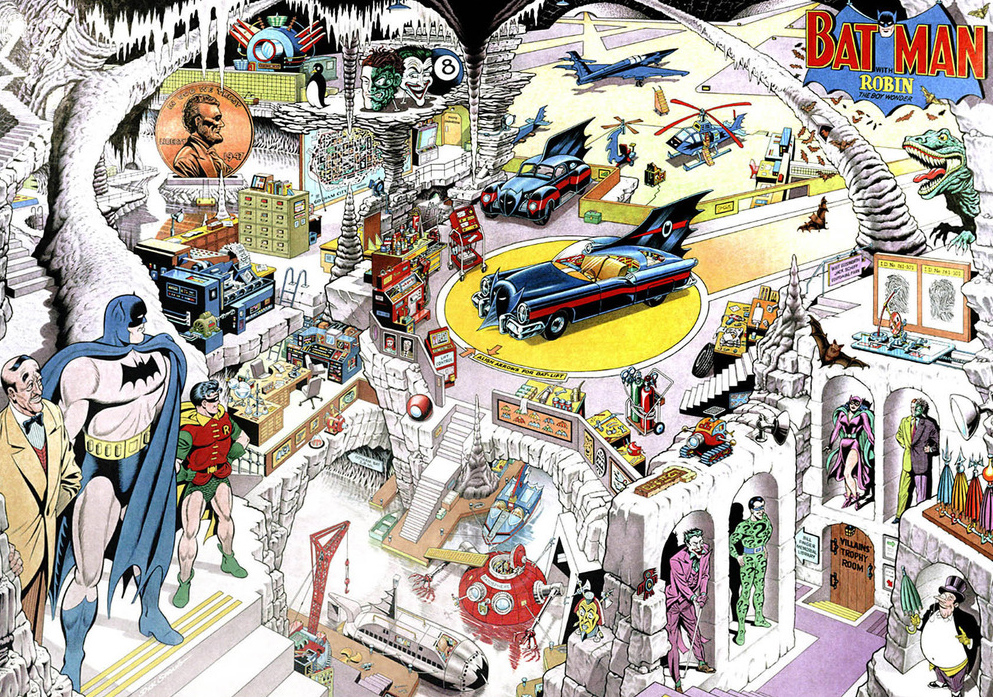 Illustration de la Batcave