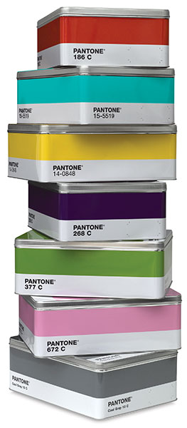 Boites de rangement Pantone