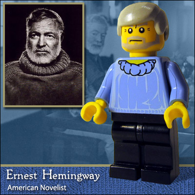 Des écrivains célèbres en Lego