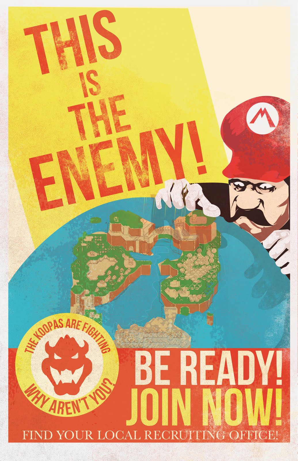 Affiches de propagande dans le monde de Mario