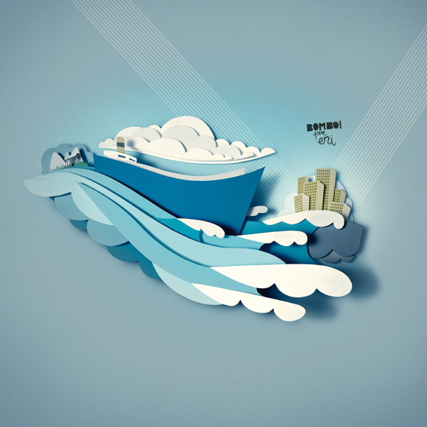 Les illustrations en papier de Bomboland