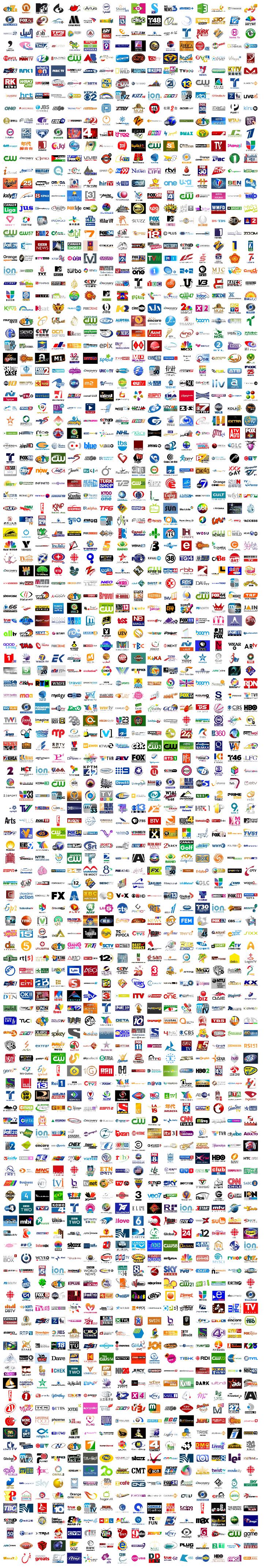 9000 logos de chaines de télévision