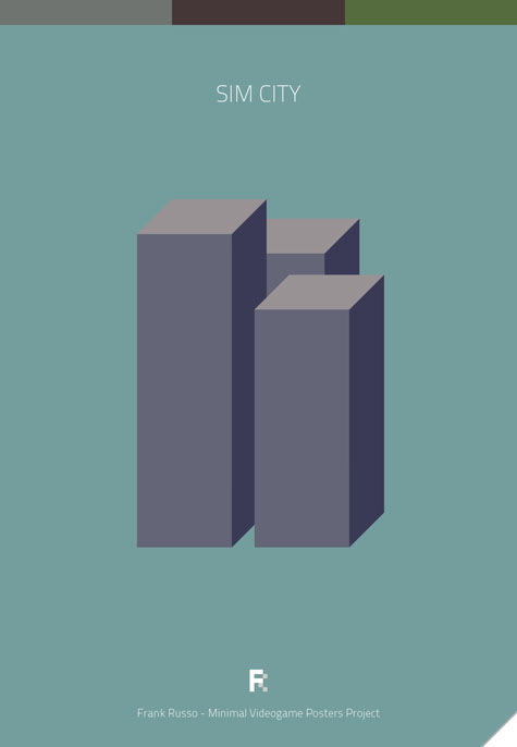 Affiches minimalistes de jeux vidéos