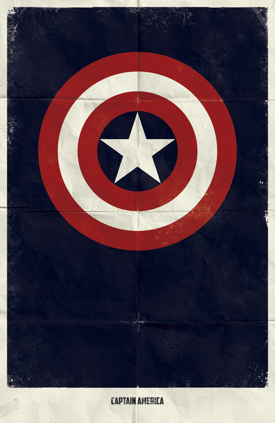 Affiches minimalistes des personnages de Marvel