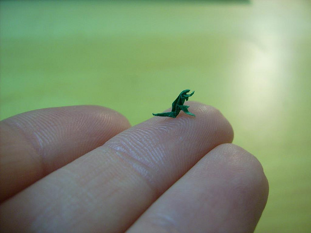 Des origamis miniatures
