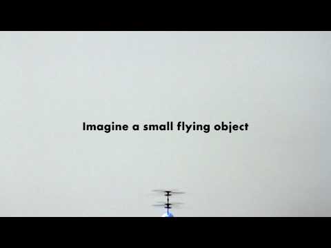 Hologrammes 3D avec des hélicoptères miniatures