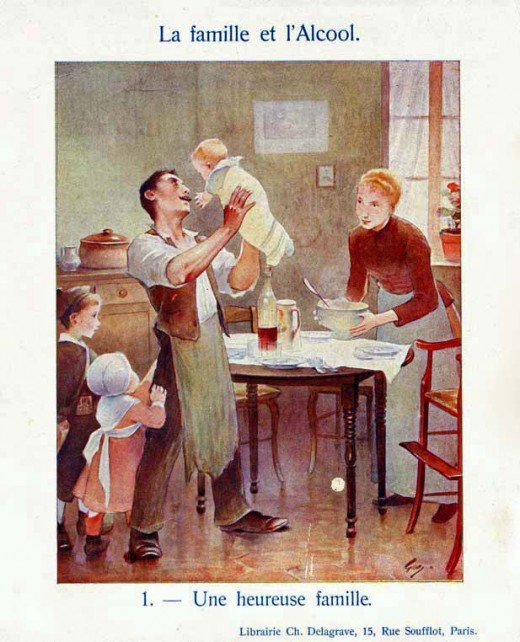 La famille et l’alcool – 1900