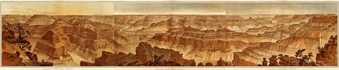 Illustration du Grand Canyon par Henry Holmes en 1882