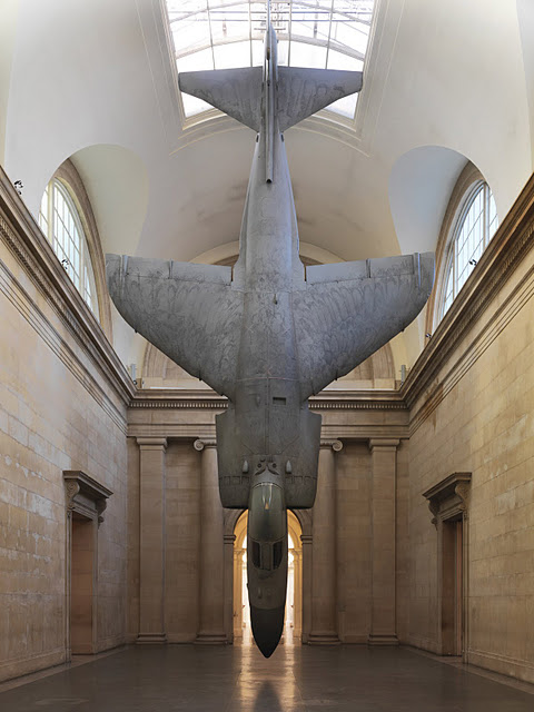 Sculpture d’Harrier en béton