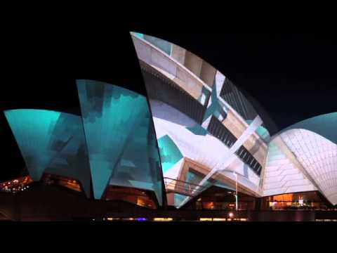 Projection vidéo sur l’opéra de Sydney