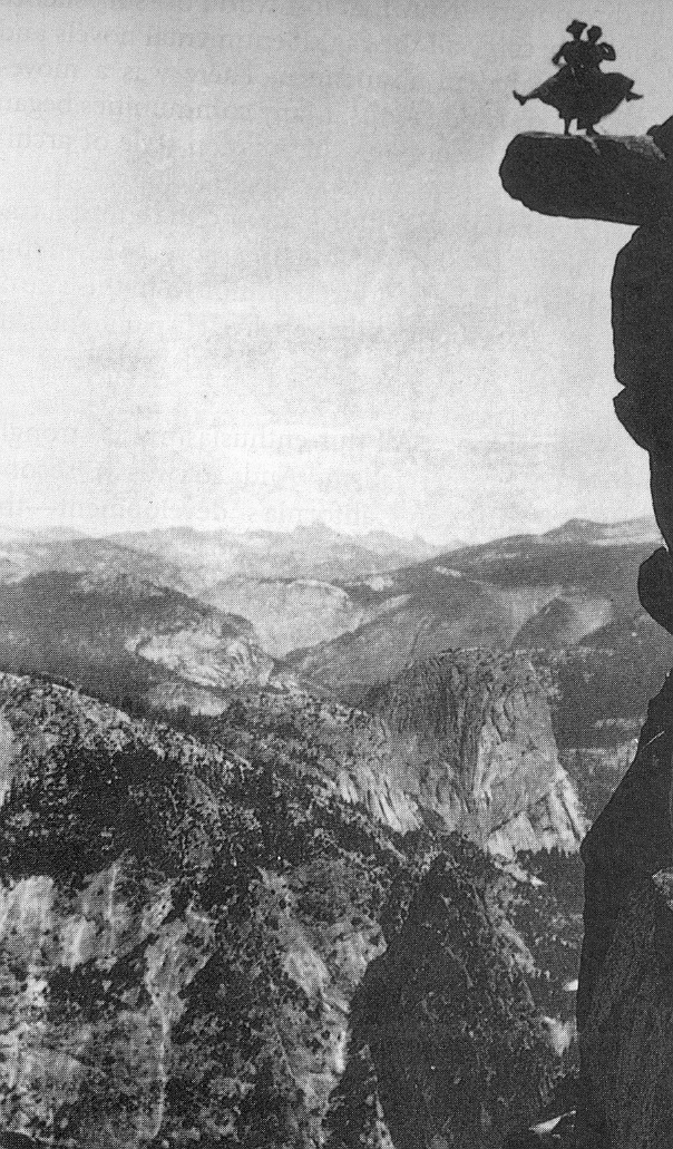 Faire le pitre à Glacier Point