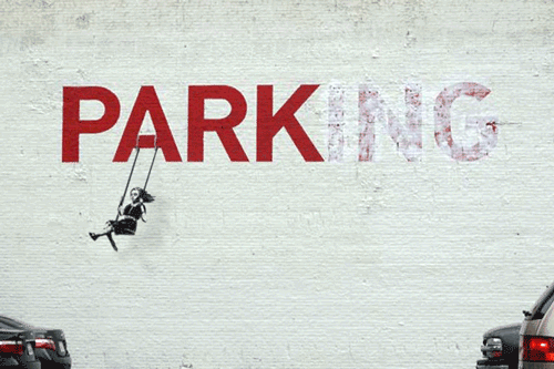 Des Banksy en gif animés