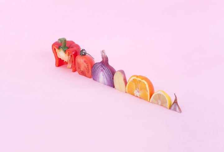 De jolis légumes découpés