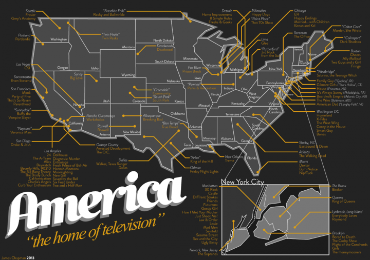 Carte des séries TV