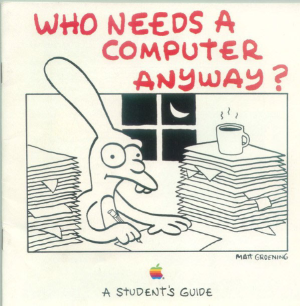 Quand Matt Groening dessinait pour Apple