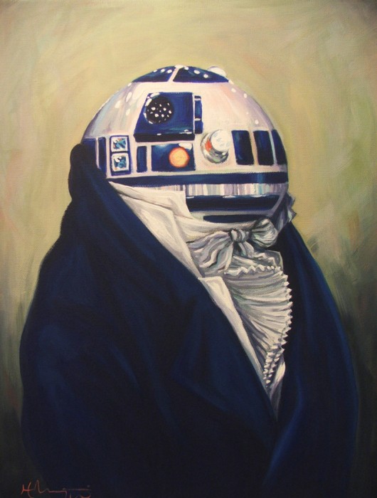 Personnages modernes et peintures classiques