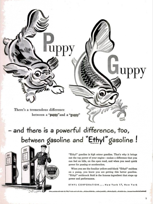 publicite-petrole-Ethyl-essence-1950-09