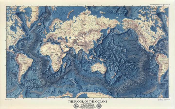 Une carte du fond des océans
