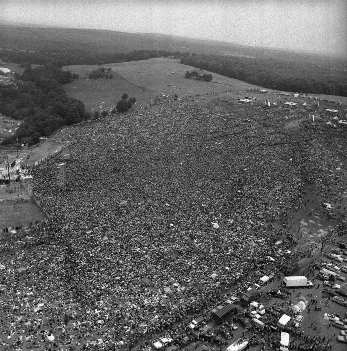 Woodstock vu d’en haut