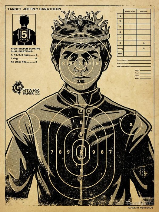 King Joffrey Shooting Target