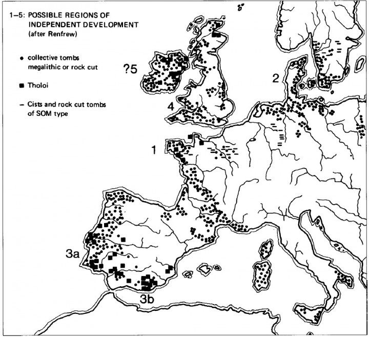 Carte des mégalithes en europe