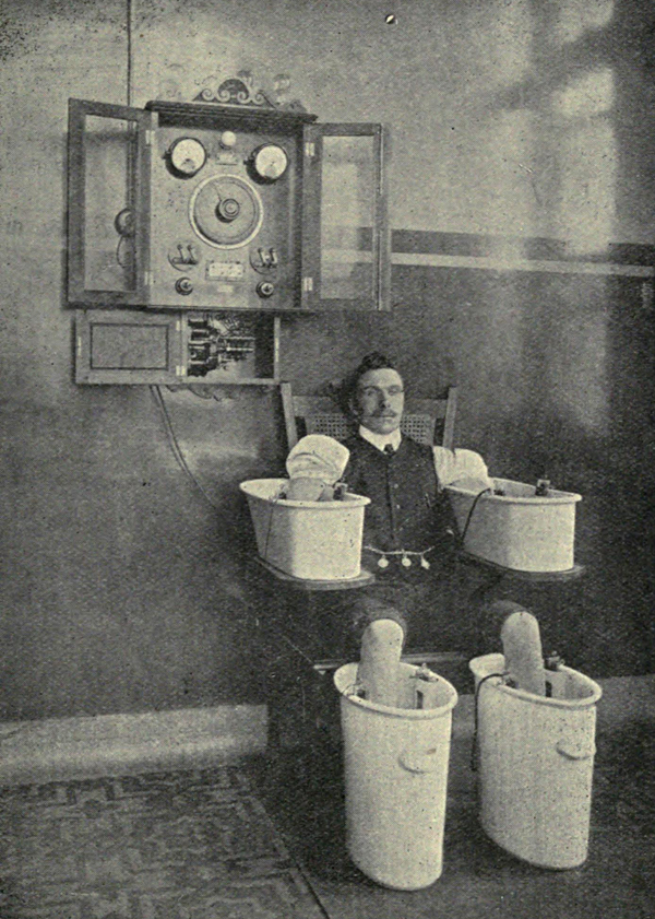 [Mystère #59] Bain électrique anti-rhumatisme en 1916