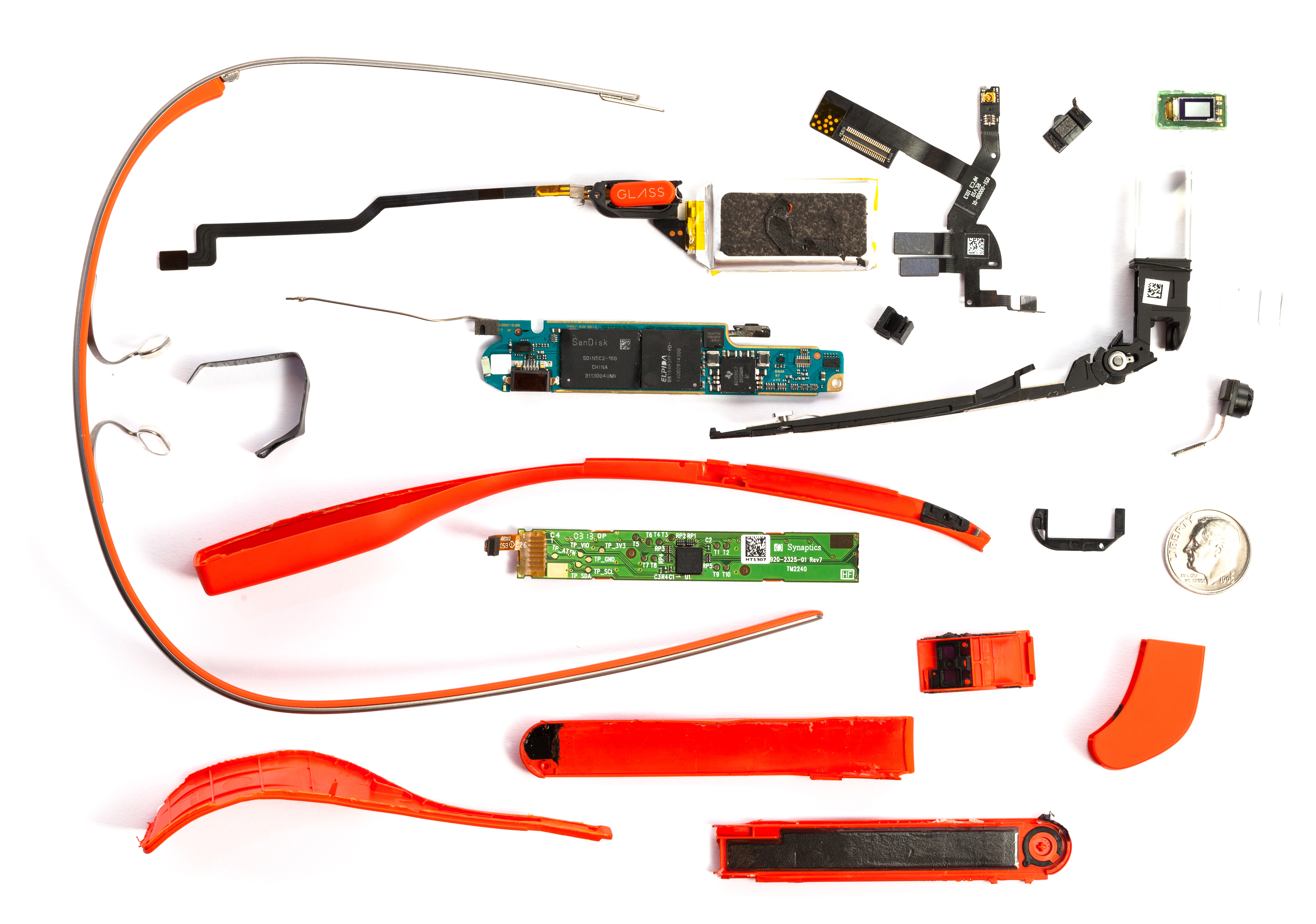 Démontage des Google Glass