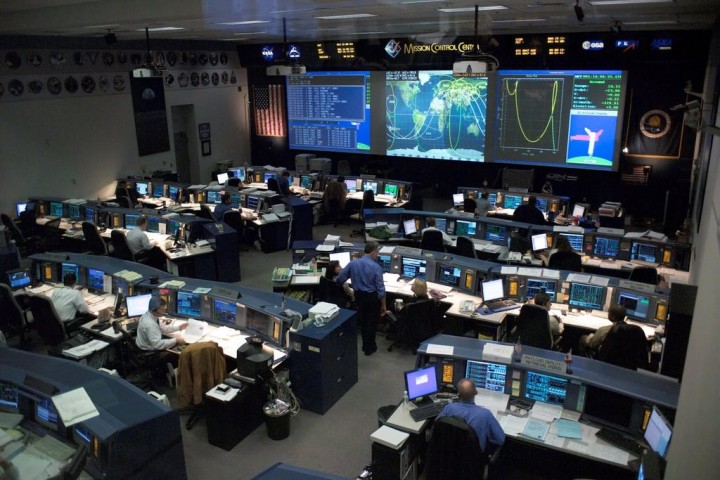 Shuttle (White) Flight Control Room, Johnson Space Center's Mission Control Center, Houston, TX, USA.