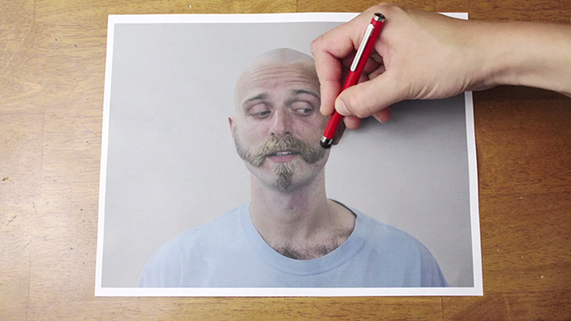 La barbe au stylo