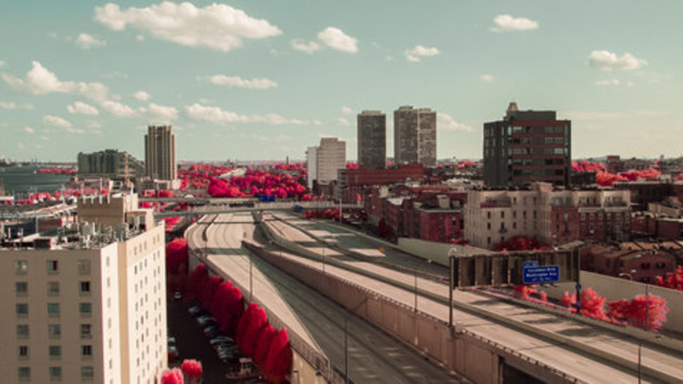 Philadelphie vide en infrarouge