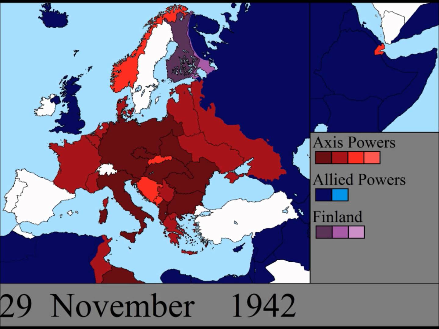 La Seconde Guerre Mondiale en Europe jour après jour