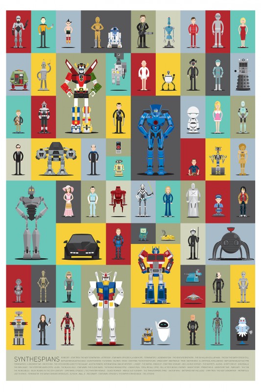 Affiche de robots de films et séries