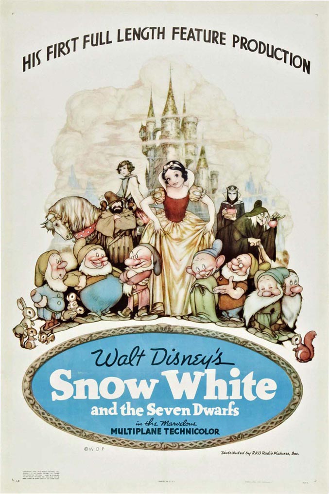 Les affiches des 53  films Disney de 1937 à 2013
