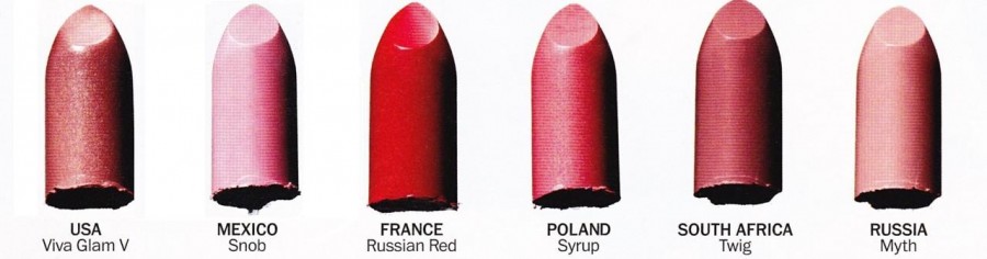 Les rouges à lèvres MAC les plus populaires par pays