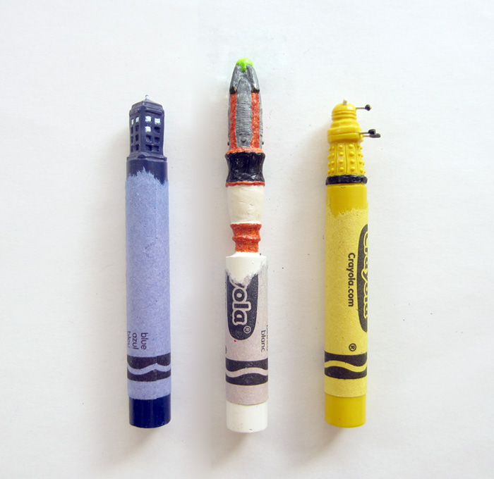Sculptures geeks sur Crayola