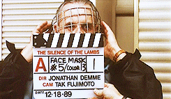 Tests de masques pour Hannibal Lecter dans Le Silence des agneaux