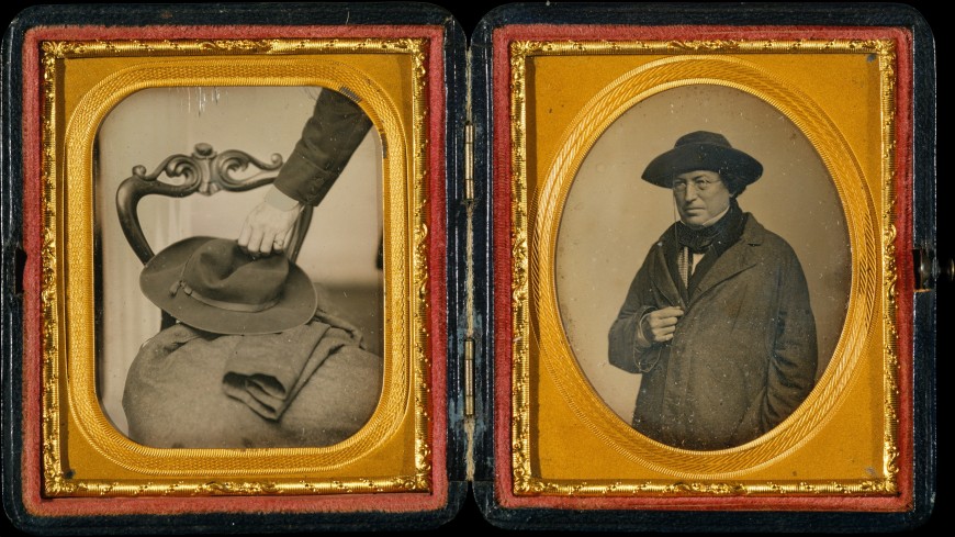 Cornelius Conway Felton with His Hat and Coat