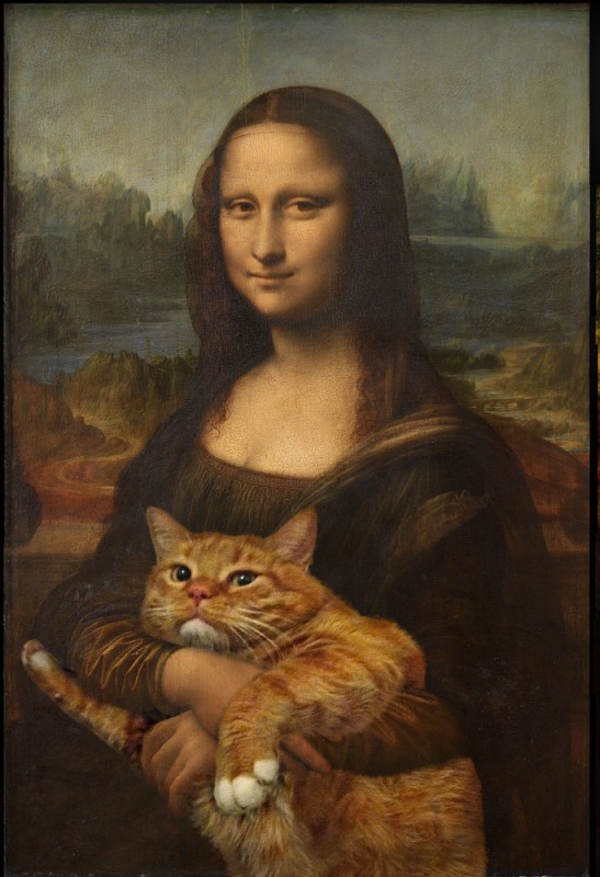 Un gros chat dans l’art