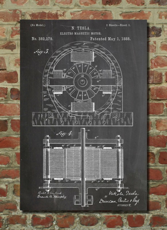 Des affiches d’illustrations dans des brevets d’inventions